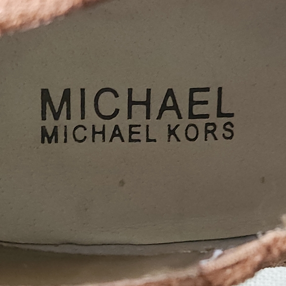 Michael Michael Kors Cognac Brown Suede Block Heel‎ Ankle Booties Women’s 10 - Picture 6 of 10